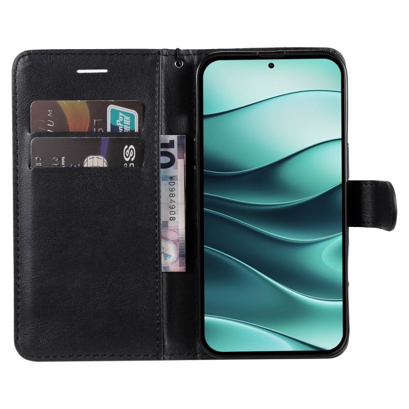 Lederhüllen Xiaomi Redmi Note 14 5g Handyhülle Kunstleder Mit Riemen