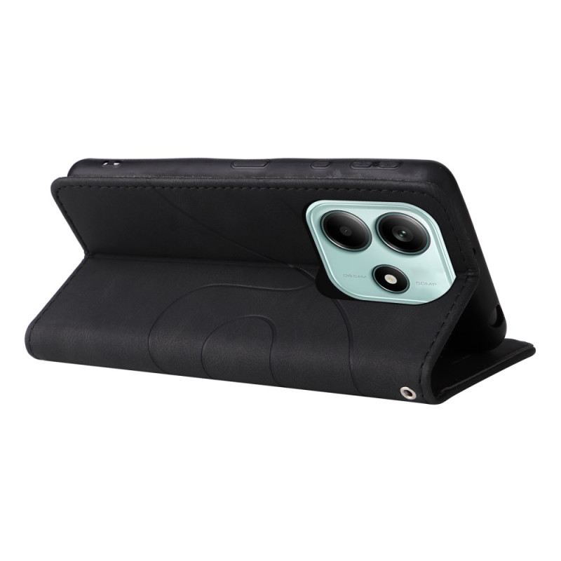 Lederhüllen Xiaomi Redmi Note 14 5g Zweifarbige Grafik