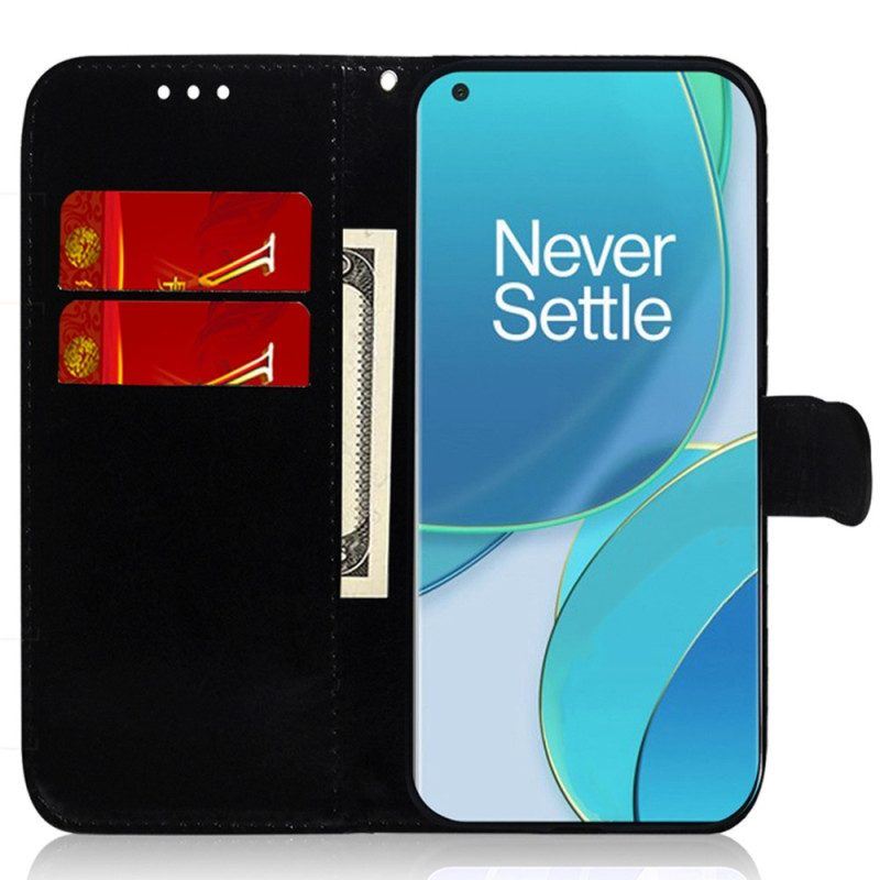 Lederhüllen Für OnePlus Nord 2T 5G Spiegeleffekt Aus Kunstleder