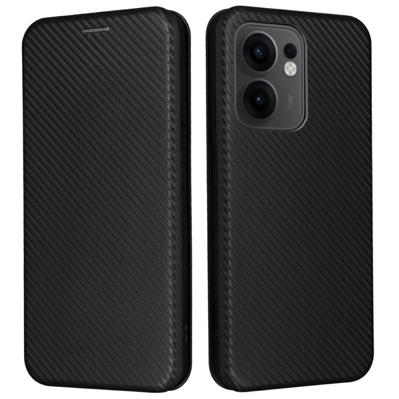 Flip Case Für Oppo Reno 13f 4g / 5g / 13 Fs 5g Carbonfaser