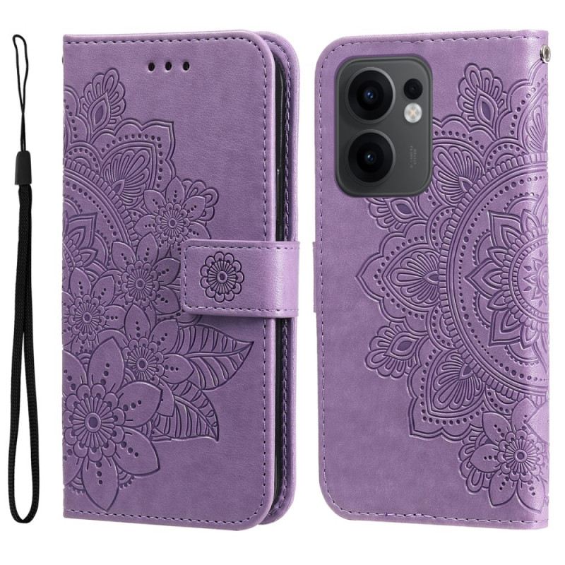 Lederhüllen Für Oppo Reno 13f 4g / 5g / 13 Fs 5g Mandala-print