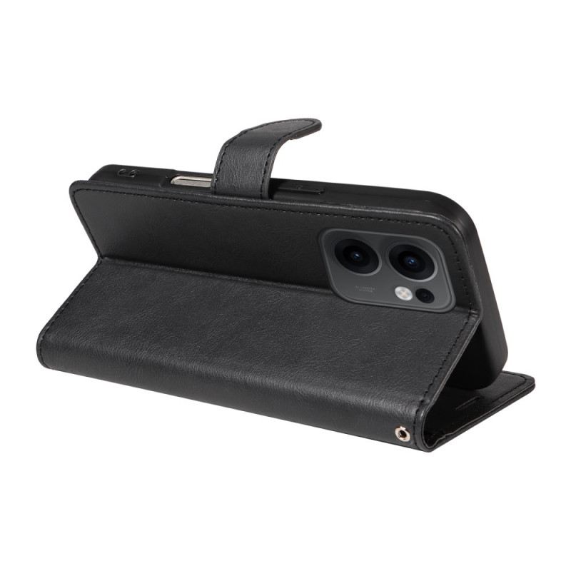 Lederhüllen Oppo Reno 13f 4g / 5g / 13 Fs 5g Glattes Kunstleder