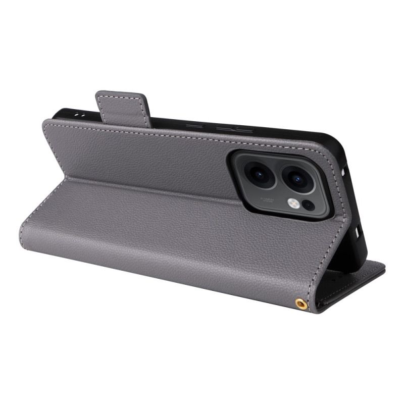 Lederhüllen Oppo Reno 13f 4g / 5g / 13 Fs 5g Lanyard Aus Litschi-kunstleder