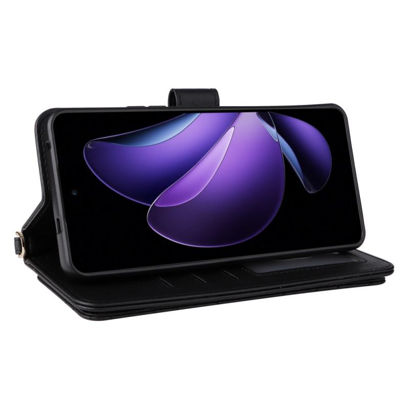 Lederhüllen Oppo Reno 13f 4g / 5g / 13 Fs 5g Premium-retro-schultertasche Mit Lanyard