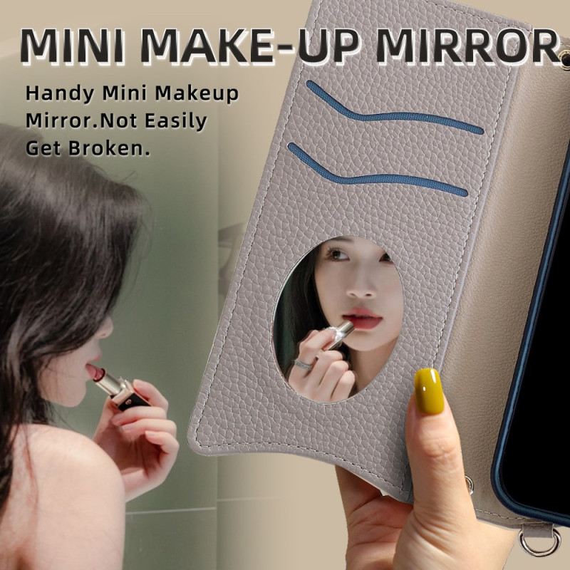 Lederhüllen Für Vivo X200 Pro Spiegel Und Schulterriemen