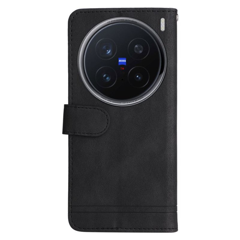 Lederhüllen Vivo X200 Pro Ziernieten In Wildlederoptik