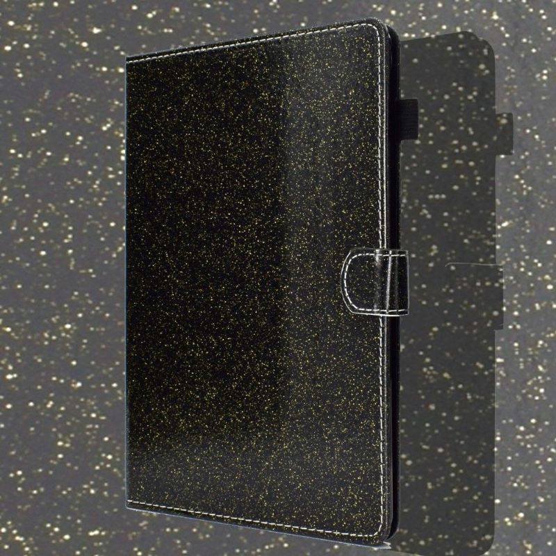 Flip Case Für Samsung Galaxy Tab S6 Lite Pailletten - Schwarz