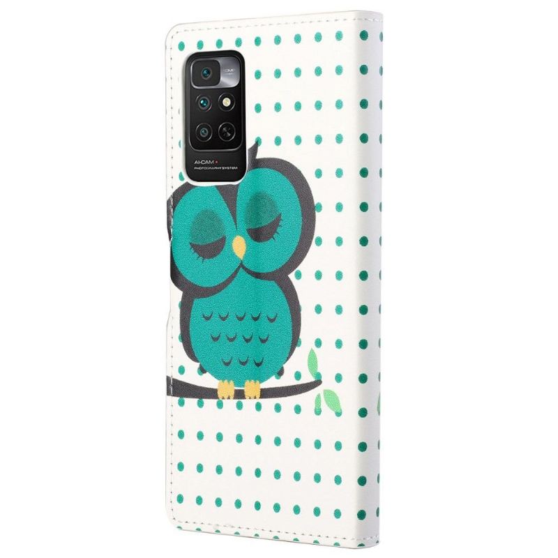Flip Case Für Xiaomi Redmi Note 11 / Note 11S Eule Tupfen