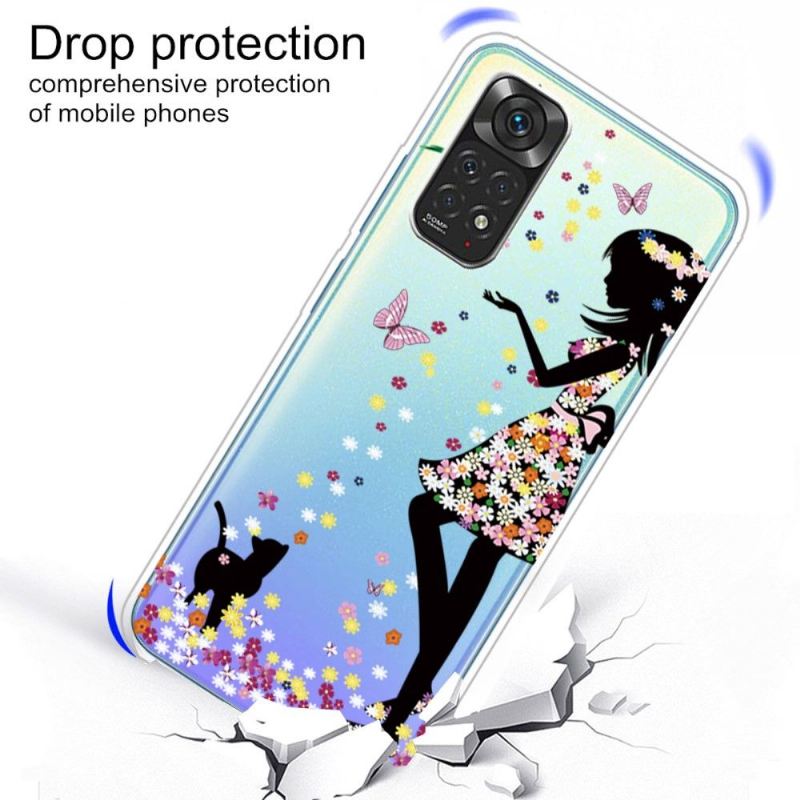 Handyhülle Für Xiaomi Redmi Note 11 / Note 11S Schutzhülle Blumenmädchen