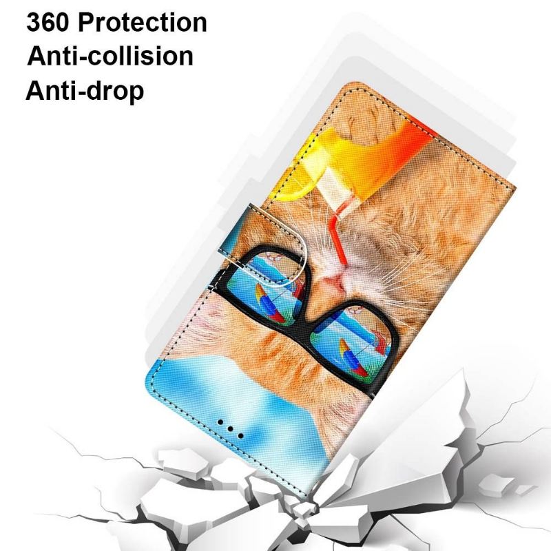 Lederhüllen Für Xiaomi Redmi Note 11 / Note 11S Brille Art.-nr