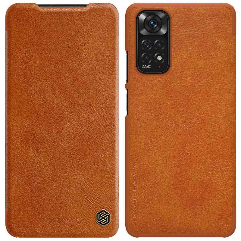 Lederhüllen Für Xiaomi Redmi Note 11 / Note 11S Ledereffekt Der Qin-serie