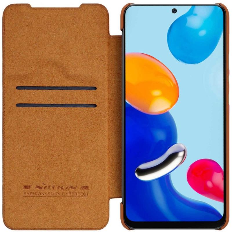 Lederhüllen Für Xiaomi Redmi Note 11 / Note 11S Ledereffekt Der Qin-serie
