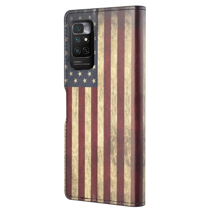Lederhüllen Für Xiaomi Redmi Note 11 / Note 11S Vintage Amerikanische Flagge