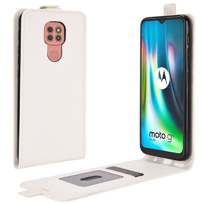 Lederhüllen Für Motorola Moto G9 Play Schutzhülle Flip Case Vertikales Kunstleder