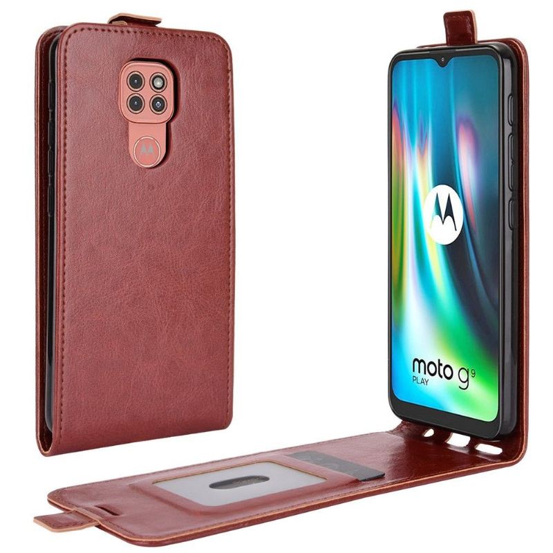 Lederhüllen Für Motorola Moto G9 Play Schutzhülle Flip Case Vertikales Kunstleder