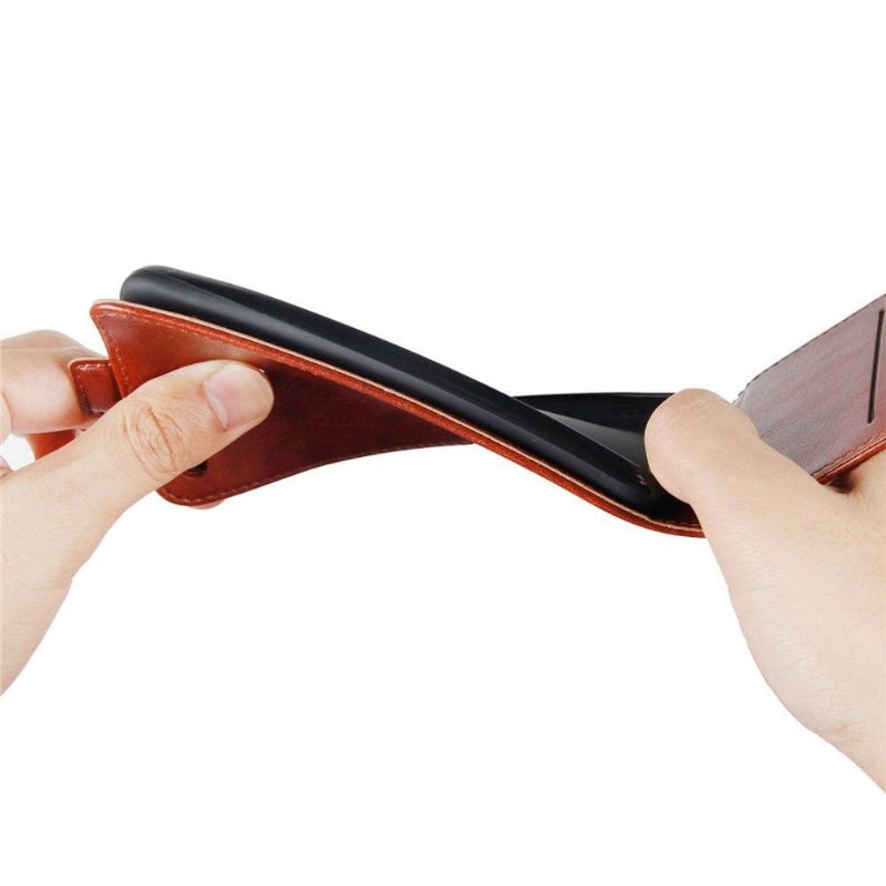 Lederhüllen Für Motorola Moto G9 Play Schutzhülle Flip Case Vertikales Kunstleder
