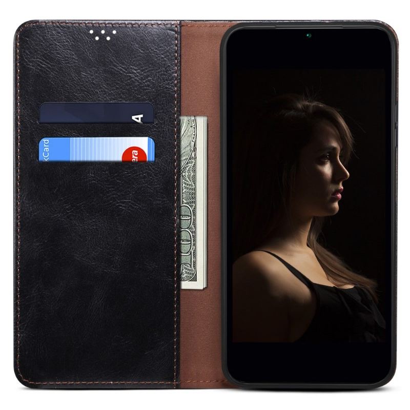 Lederhüllen Für Honor 50 Lite / Huawei Nova 8i Ernestine Freiliegende Nähte