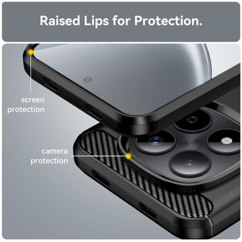 Hülle Xiaomi Redmi Note 15 Pro 5g Gebürstete Kohlefaser