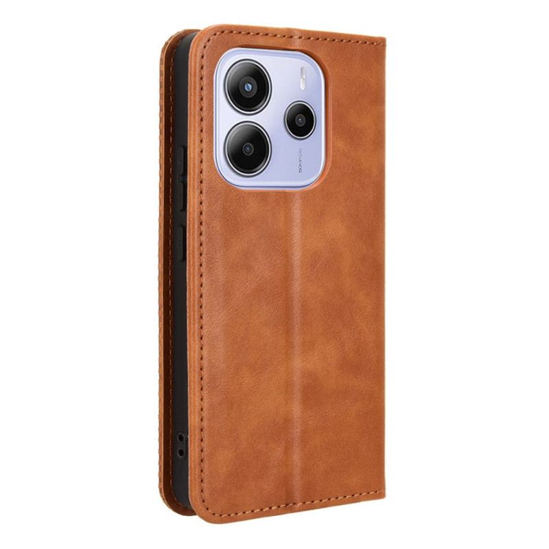 Flip Case Xiaomi Redmi Note 14 4g Handyhülle Vintage-rahmen