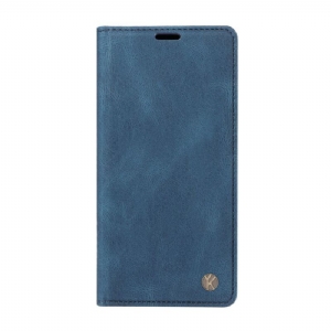 Flip Case Xiaomi Redmi Note 14 4g Ykatu Wildlederoptik In Hellbraun
