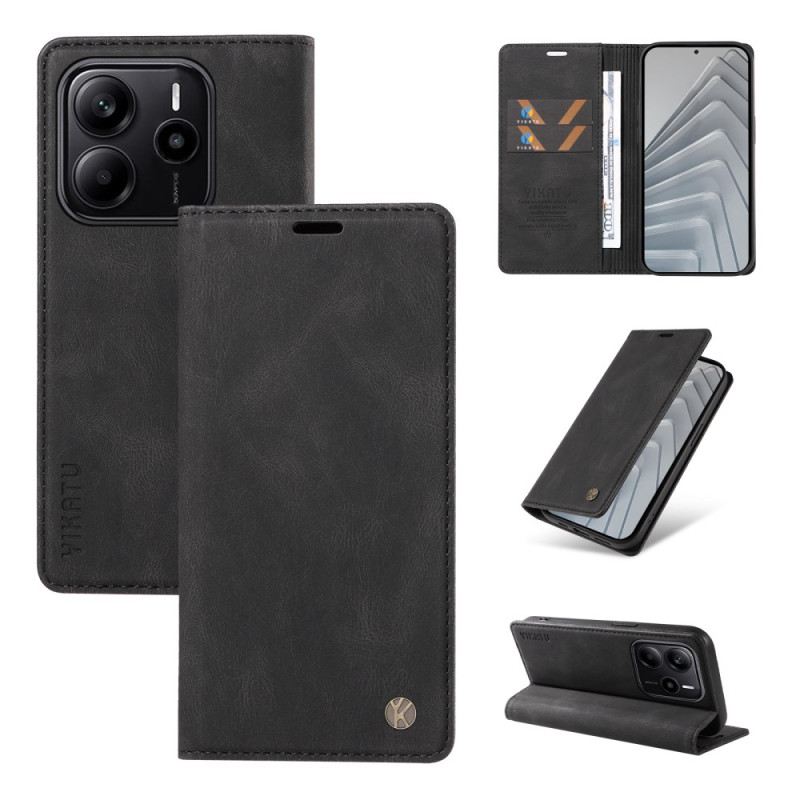 Flip Case Xiaomi Redmi Note 14 4g Ykatu Wildlederoptik In Hellbraun