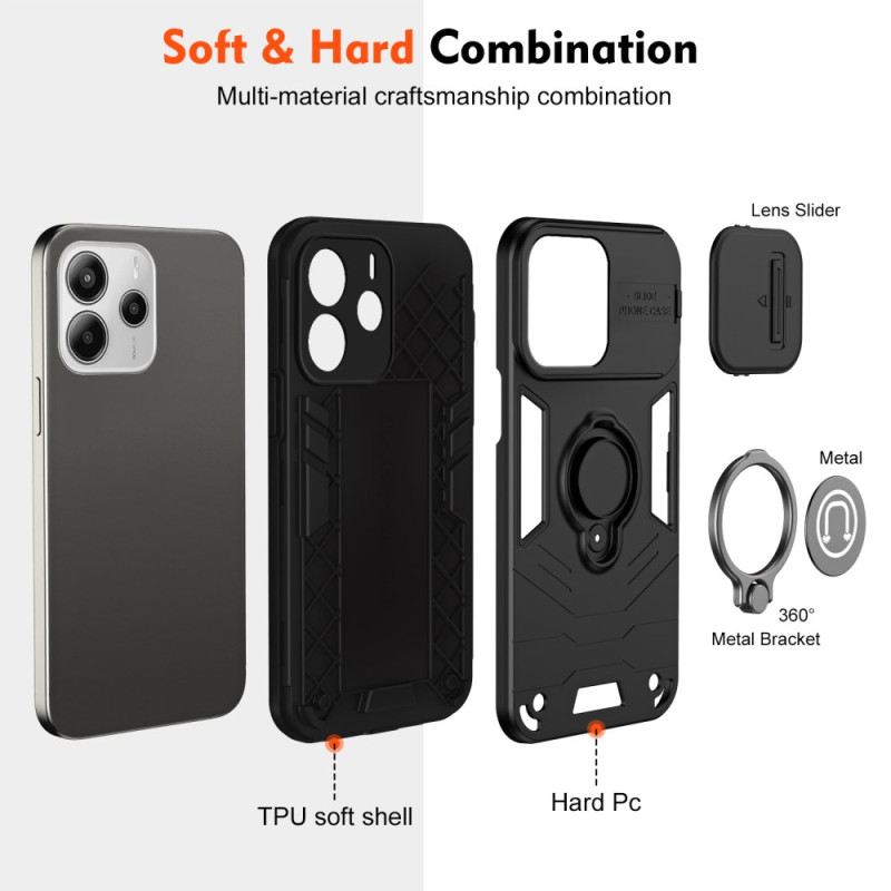 Hülle Für Xiaomi Redmi Note 14 4g Verschiebbarer Kameraschutz Und -halter