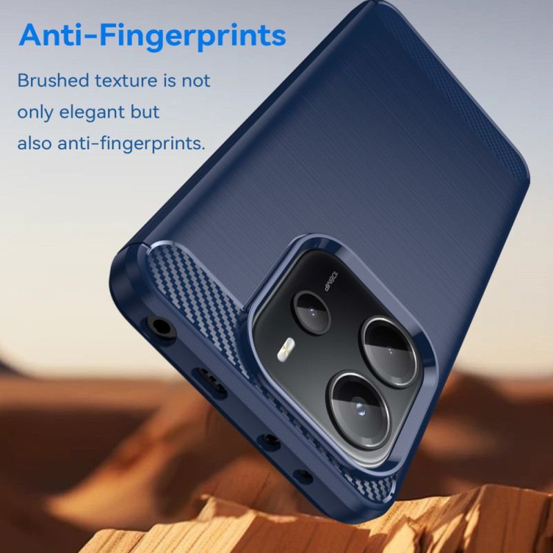 Hülle Xiaomi Redmi Note 14 4g Gebürstete Kohlefaser