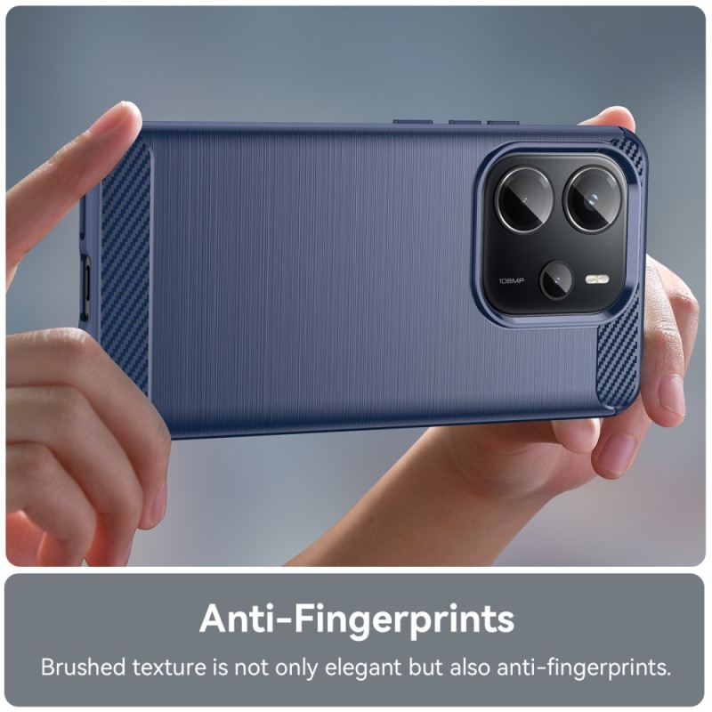 Hülle Xiaomi Redmi Note 14 4g Gebürstete Kohlefaser