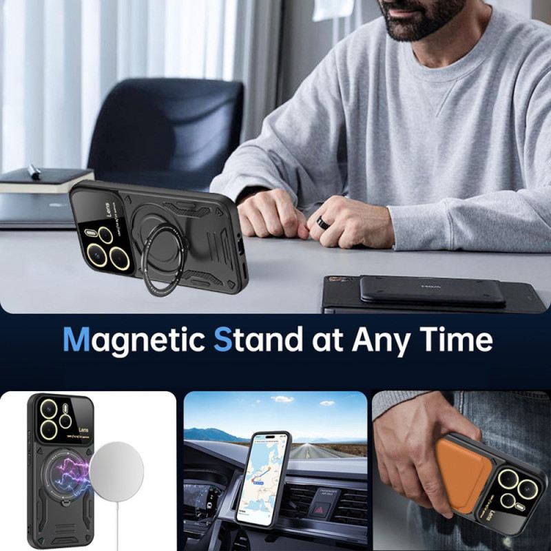 Hülle Xiaomi Redmi Note 14 4g Handyhülle Magnetisch Drehbar Stand