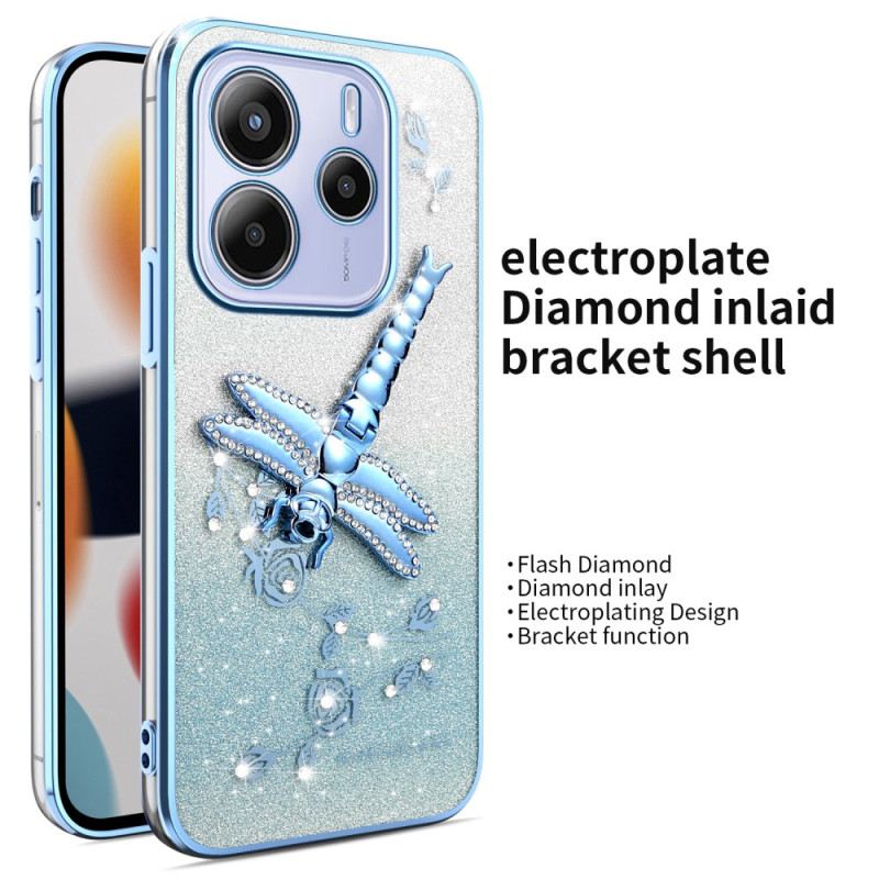 Hülle Xiaomi Redmi Note 14 4g Schmetterlingsständer