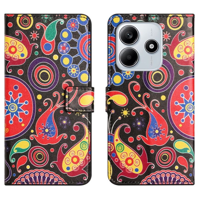 Lederhüllen Für Xiaomi Redmi Note 14 4g Galaxienmuster