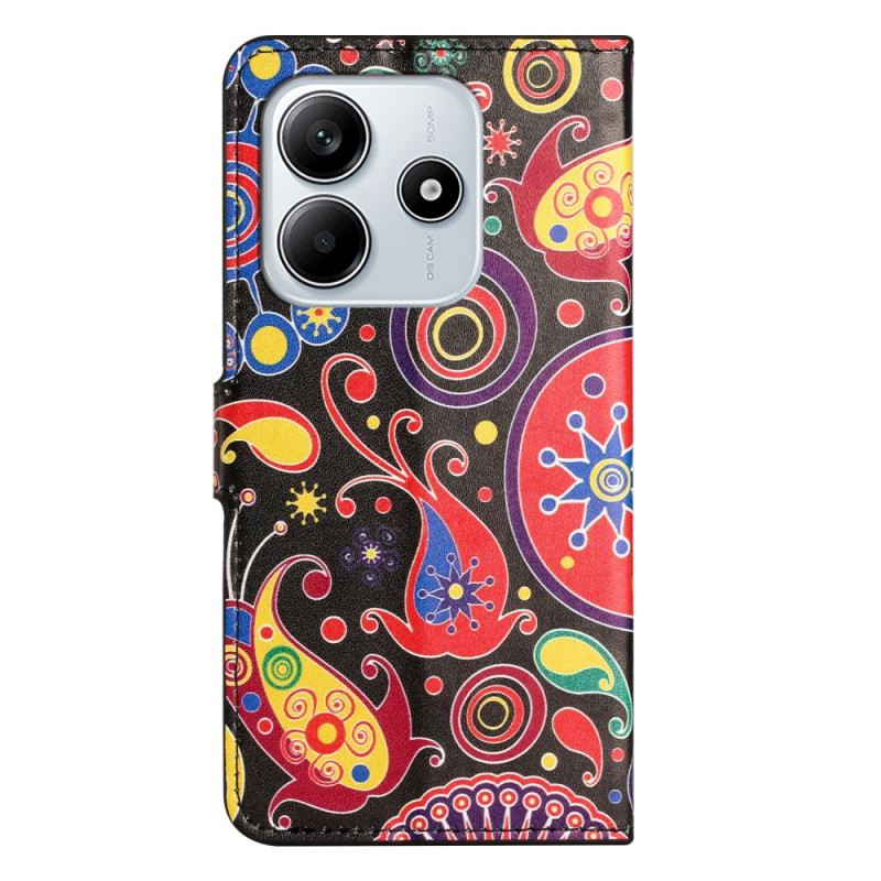 Lederhüllen Für Xiaomi Redmi Note 14 4g Galaxienmuster