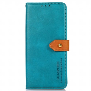 Lederhüllen Für Xiaomi Redmi Note 14 4g Khazneh Mit Goldverschluss