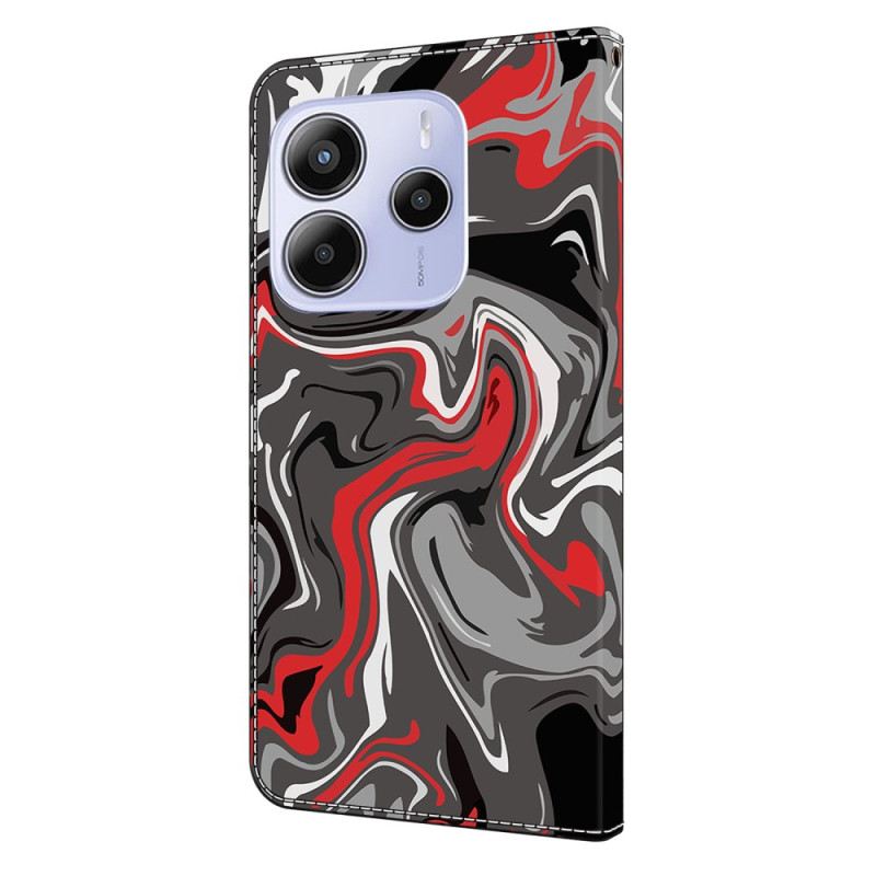 Lederhüllen Für Xiaomi Redmi Note 14 4g Künstlerisches Muster