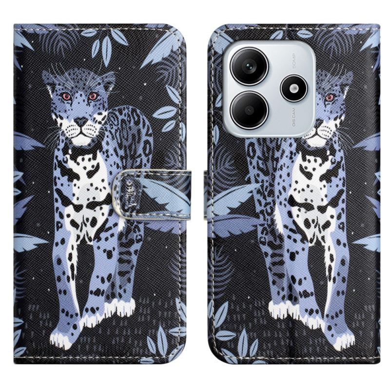 Lederhüllen Für Xiaomi Redmi Note 14 4g Leopard