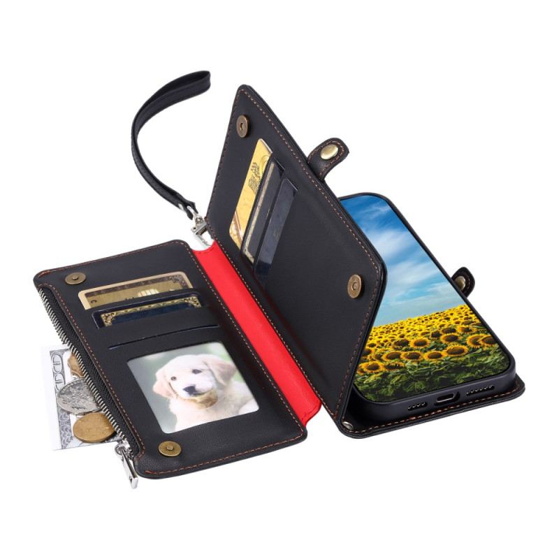 Lederhüllen Für Xiaomi Redmi Note 14 4g Portemonnaie Mit 8 Kartenfächern