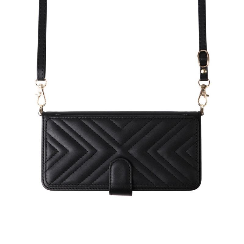 Lederhüllen Für Xiaomi Redmi Note 14 4g Premium-portemonnaie Mit Riemen Und Schulterriemen