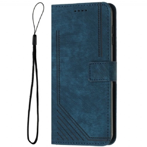 Lederhüllen Für Xiaomi Redmi Note 14 4g Retro-linien-design