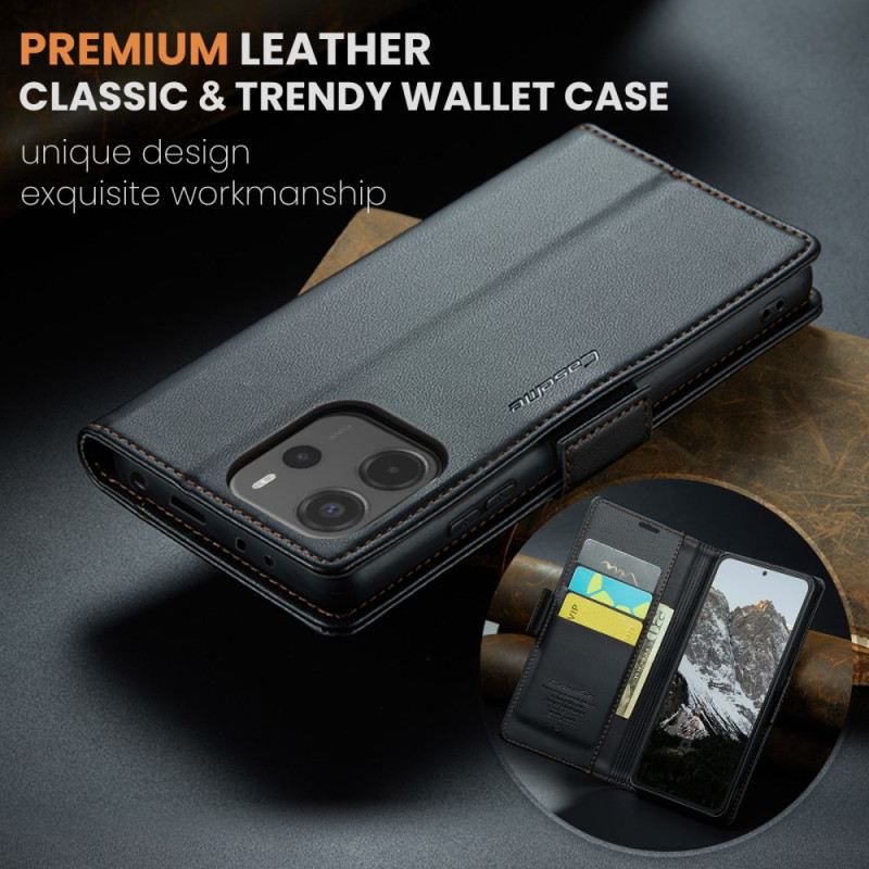 Lederhüllen Für Xiaomi Redmi Note 14 4g Rfid-blockierungstechnologie