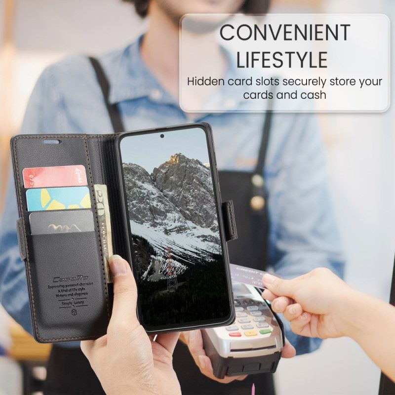 Lederhüllen Für Xiaomi Redmi Note 14 4g Rfid-blockierungstechnologie