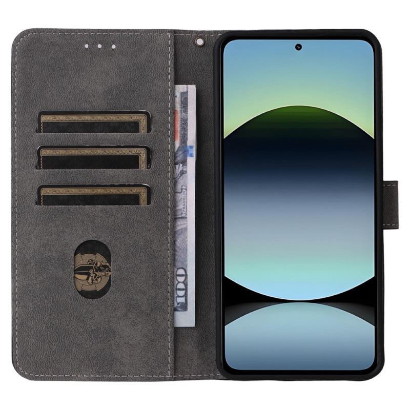 Lederhüllen Für Xiaomi Redmi Note 14 4g Rfid-schutz Wildlederoptik Mit Riemen