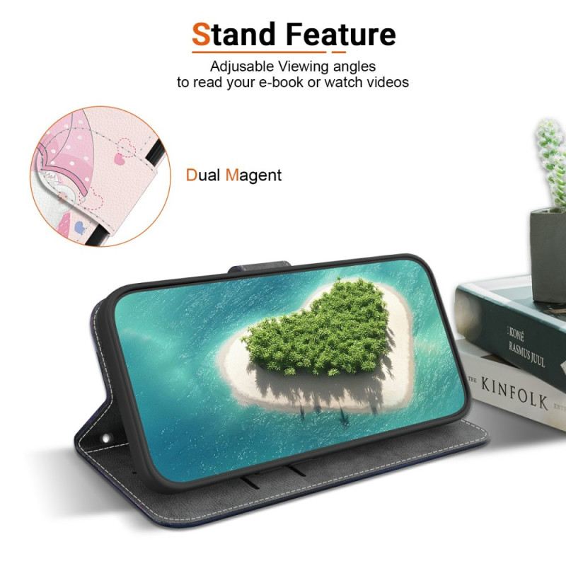 Lederhüllen Xiaomi Redmi Note 14 4g Bärenpaar