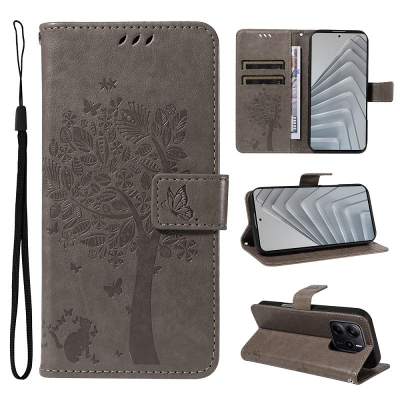 Lederhüllen Xiaomi Redmi Note 14 4g Baum Und Katze