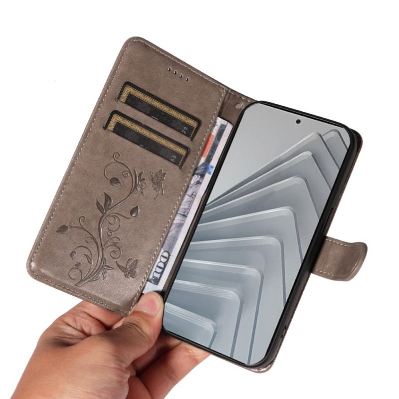 Lederhüllen Xiaomi Redmi Note 14 4g Blumenmuster