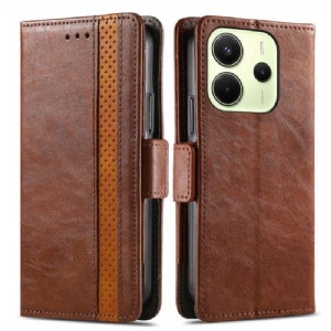 Lederhüllen Xiaomi Redmi Note 14 4g Caseneo Rfid-schutz