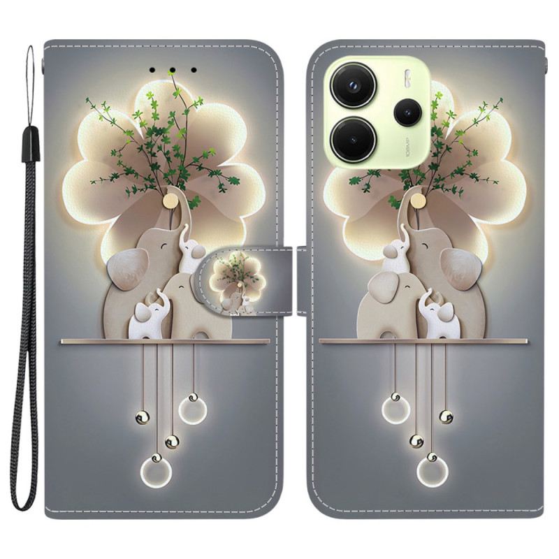 Lederhüllen Xiaomi Redmi Note 14 4g Elefanten