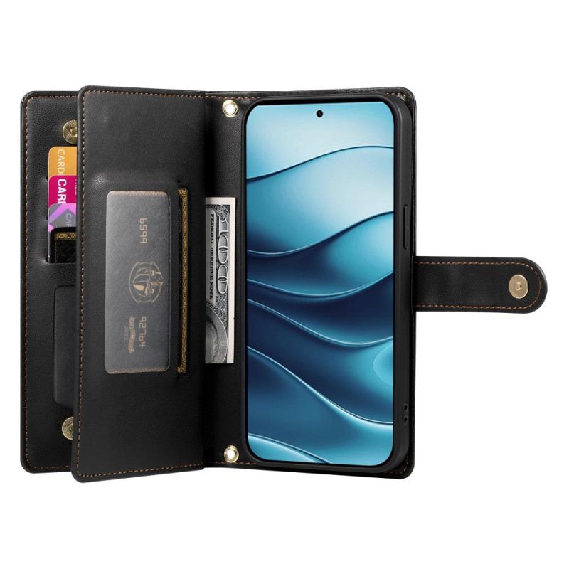 Lederhüllen Xiaomi Redmi Note 14 4g Geldbörse Mit Trageriemen