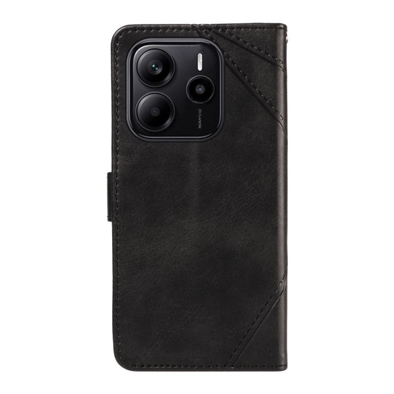 Lederhüllen Xiaomi Redmi Note 14 4g Geometrisches Design