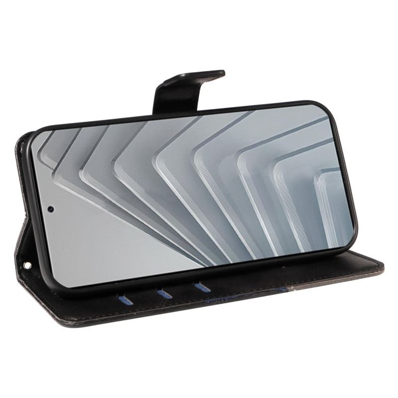 Lederhüllen Xiaomi Redmi Note 14 4g Geometrisches Design