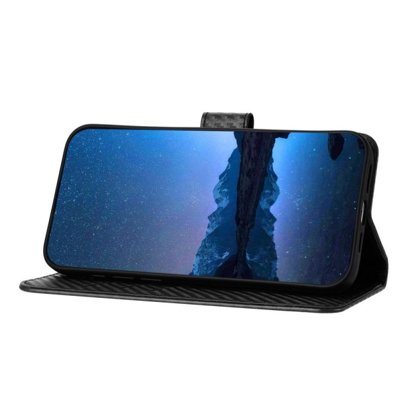 Lederhüllen Xiaomi Redmi Note 14 4g Handyhülle Carbonfaser